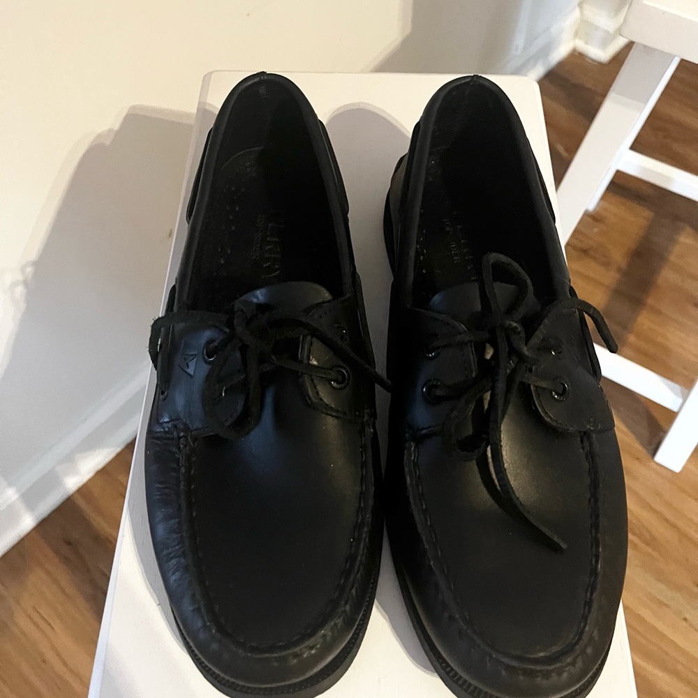Men's Sperry Black Leather Shoes